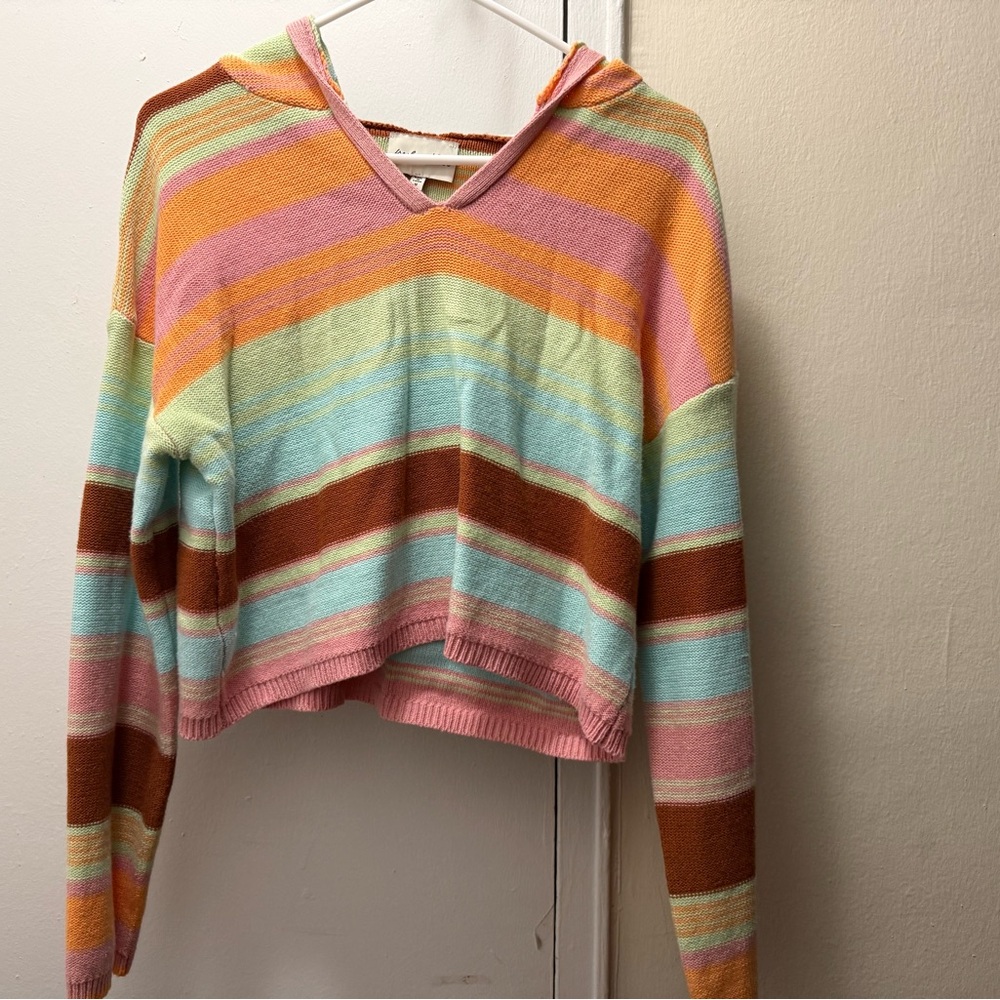 Freshman Pastel Striped Knit Top